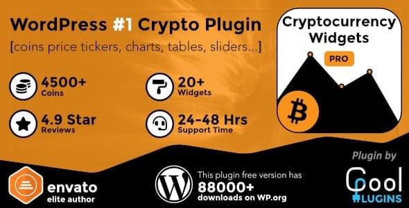 Cryptocurrency Widgets PRO