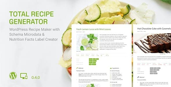 Total Recipe Generator for Gutenberg
