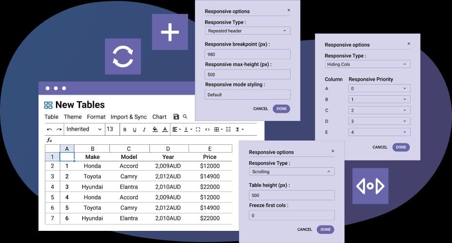 WP Table Manager