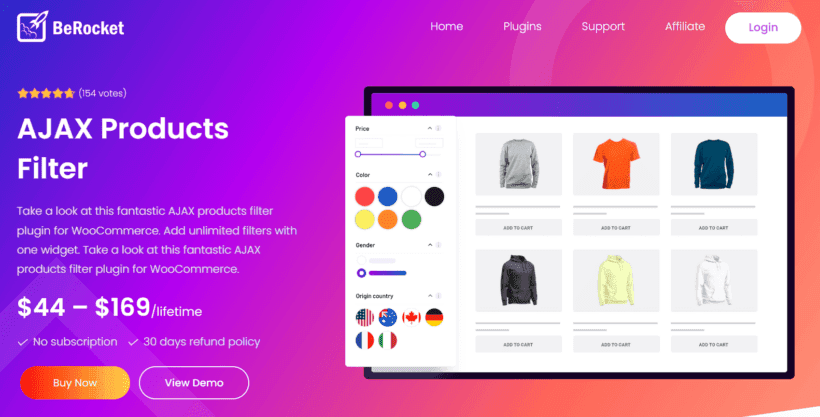 WooCommerce AJAX Products Filter