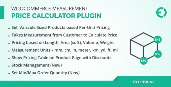 Extendons Woocommerce Measurement Price Calculator