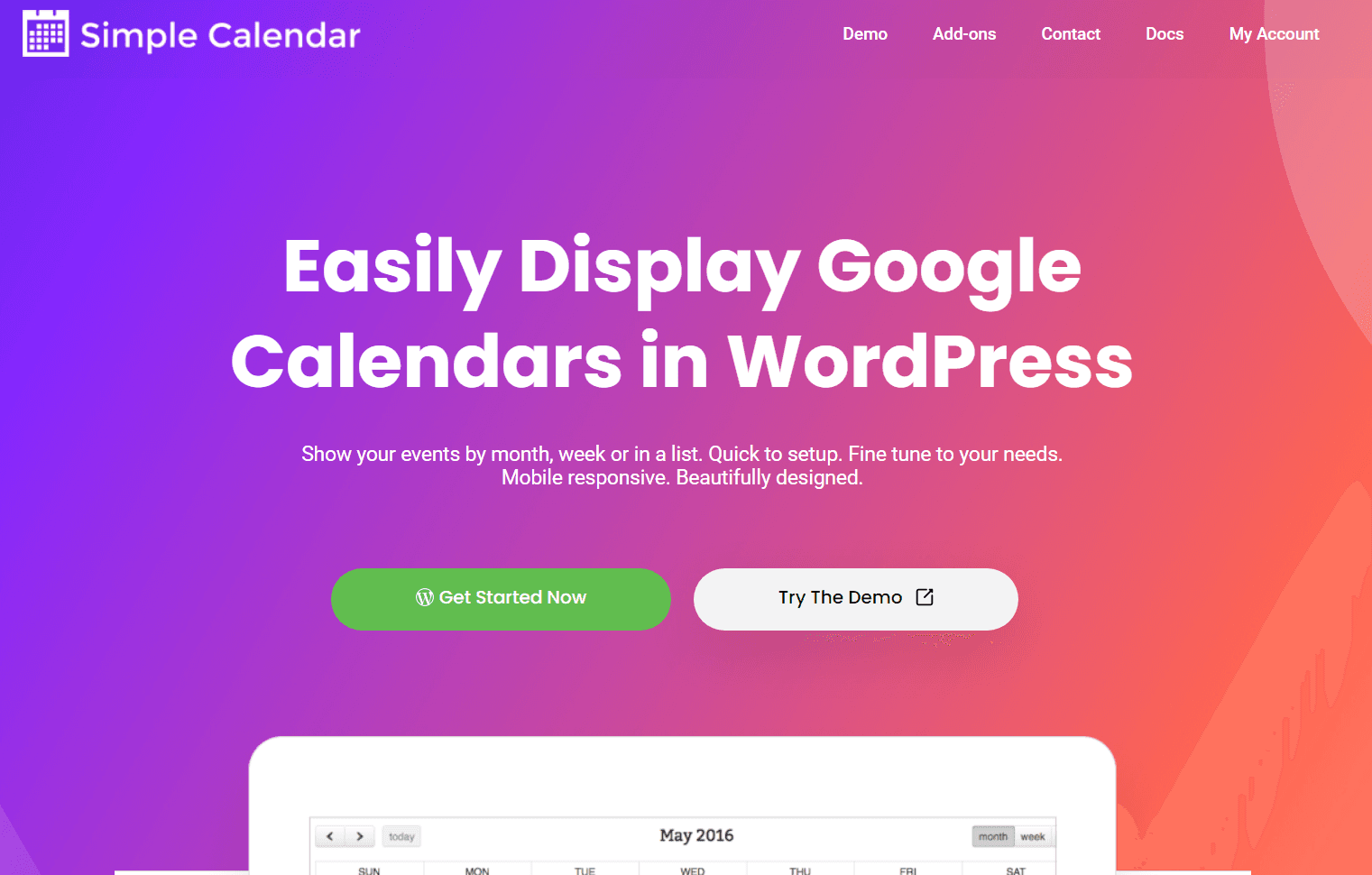 Simple Calendar – Google Calendar Pro Add-on