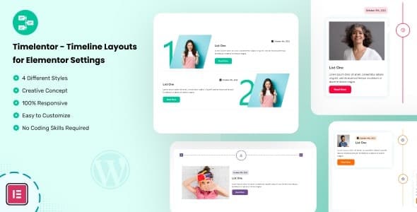 Timelentor – Timeline Layouts for Elementor