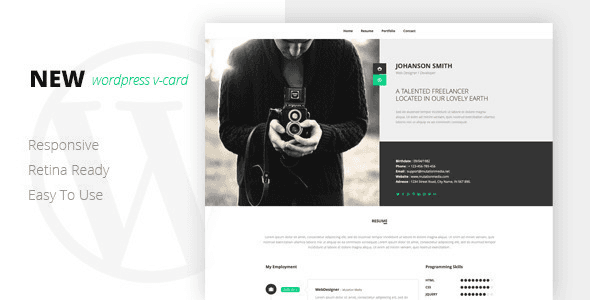 Vcard Theme