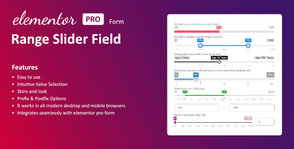Range Slider For Elementor Forms