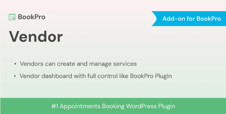 BookPro – Vendor
