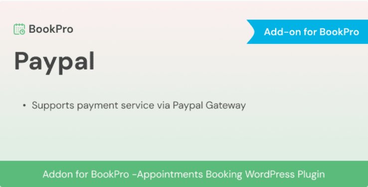 BookPro – Paypal